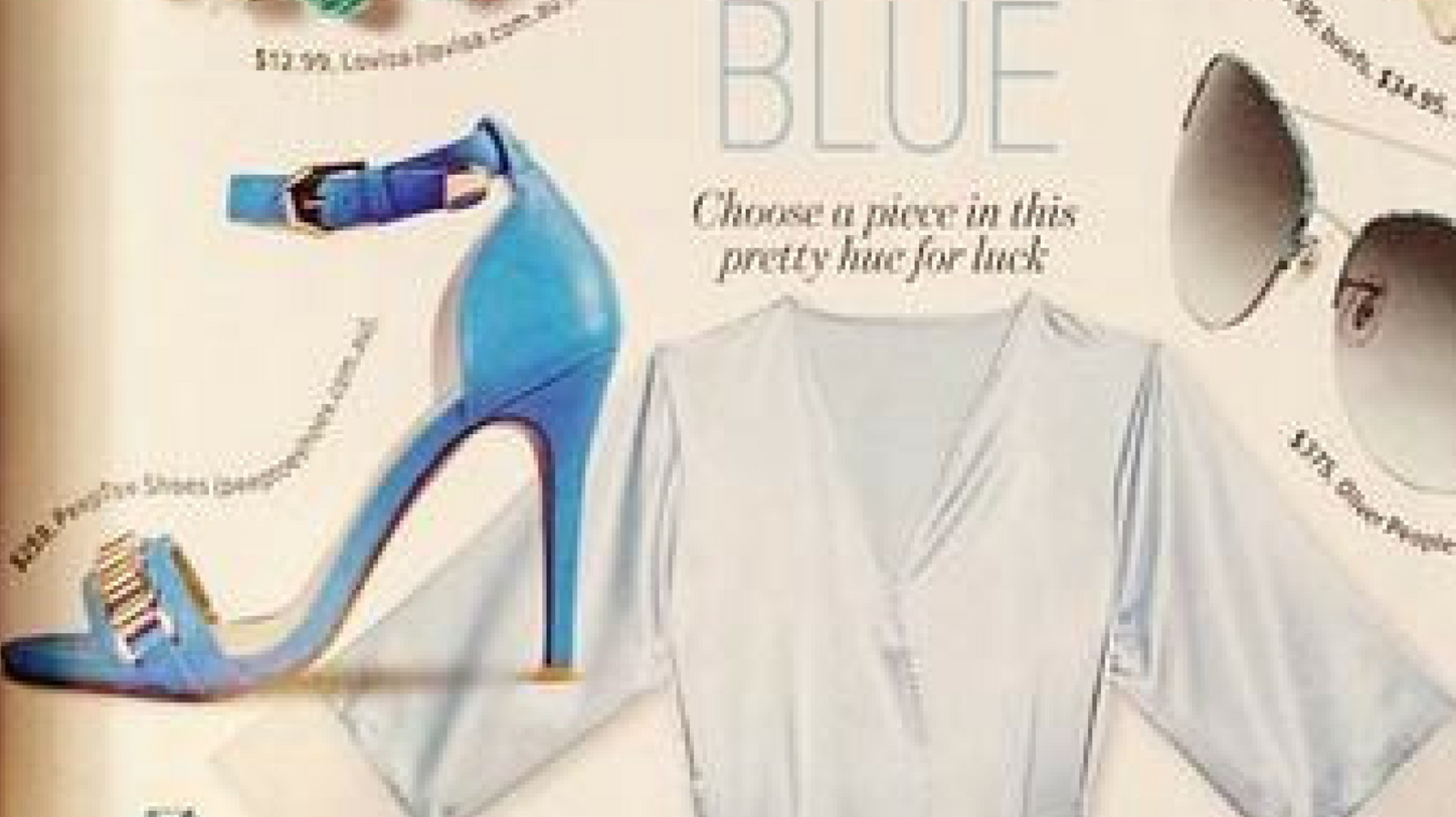 Something Blue Cosmo Bride January 2014