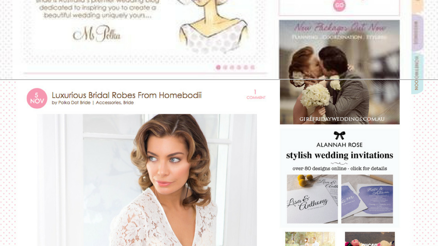 Polka Dot Bride Novemeber 2014