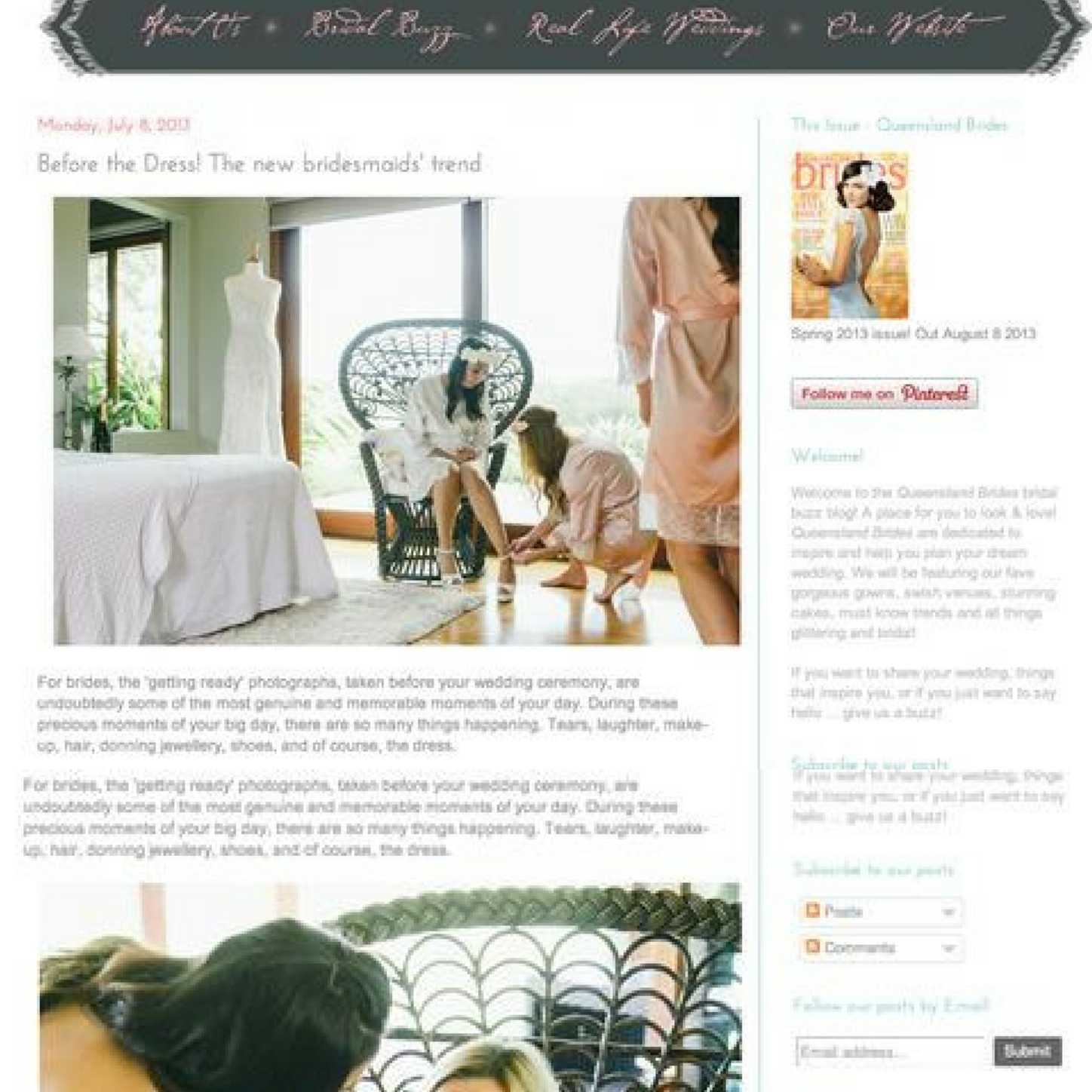 Queensland Brides: Before the dress wedding trends.