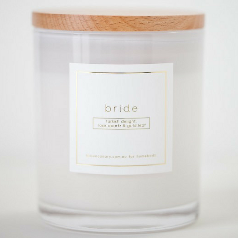 Homebodii x Lemon Canary Wedding Day Candle Collaboration