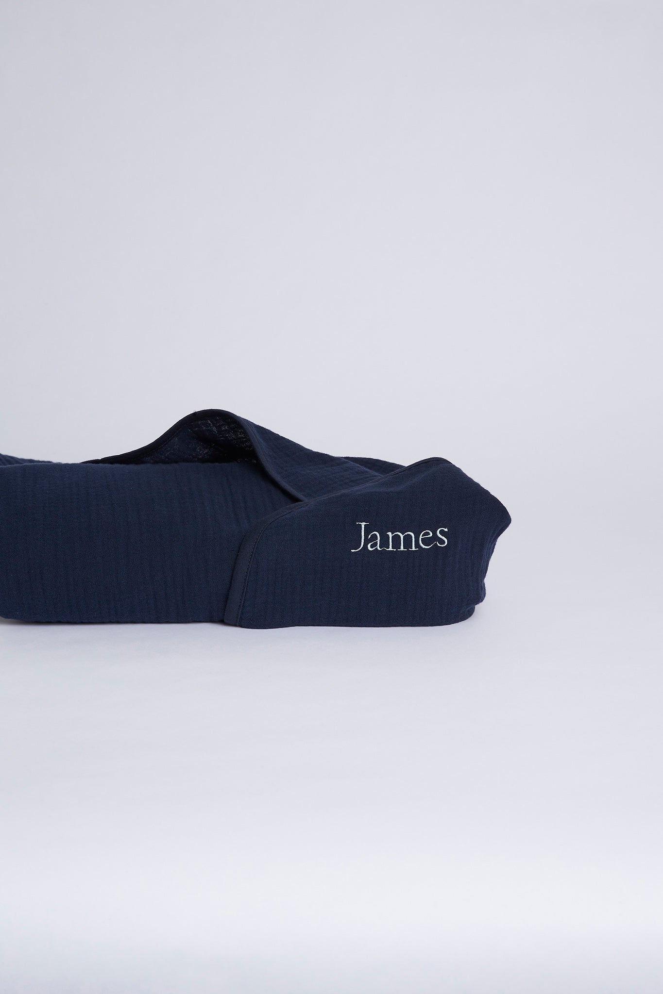 Homebodii Personalised Cotton Baby Blanket Navy | Homebodii