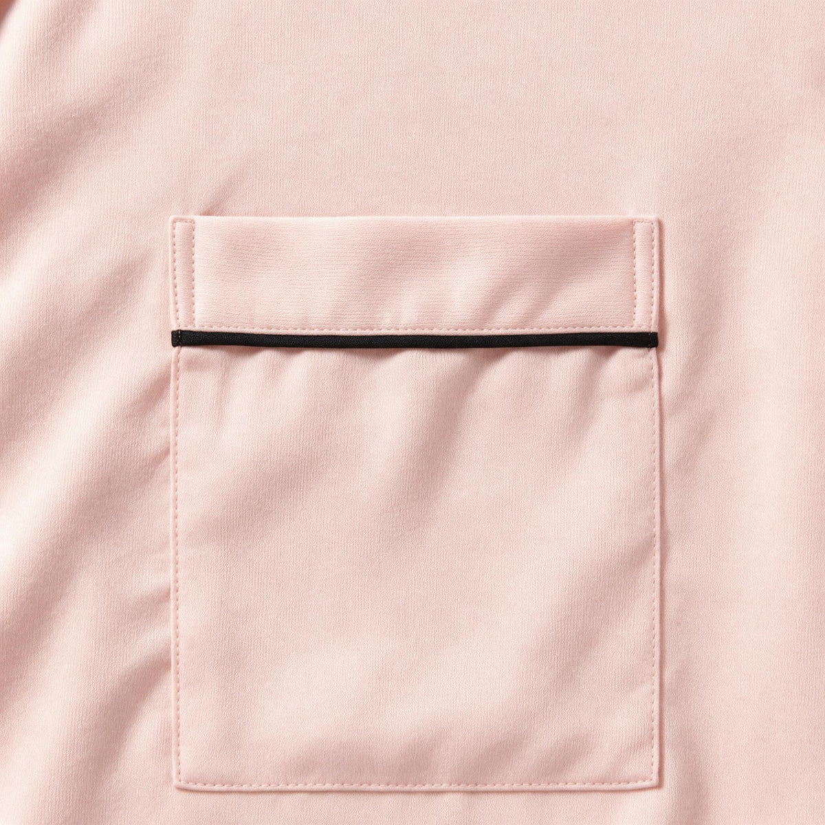 Petra Tencel™ Lounge Pyjama Set - Blush with Black Piping