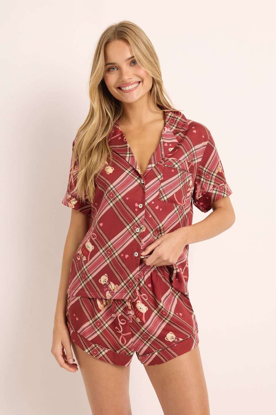 Coco Teddy Tencel™ Christmas Pyjamas Short Set | Limited Edition