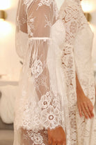 Georgina Long Lace Bridal Robe | Homebodii