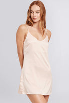 Jasmine Satin Slip  Blush | Homebodii