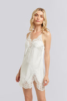 Sian Luxury Satin Slip White | Homebodii