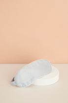 Homebodii Satin Eye Mask  Eggshell Blue With White Piping | Homebodii