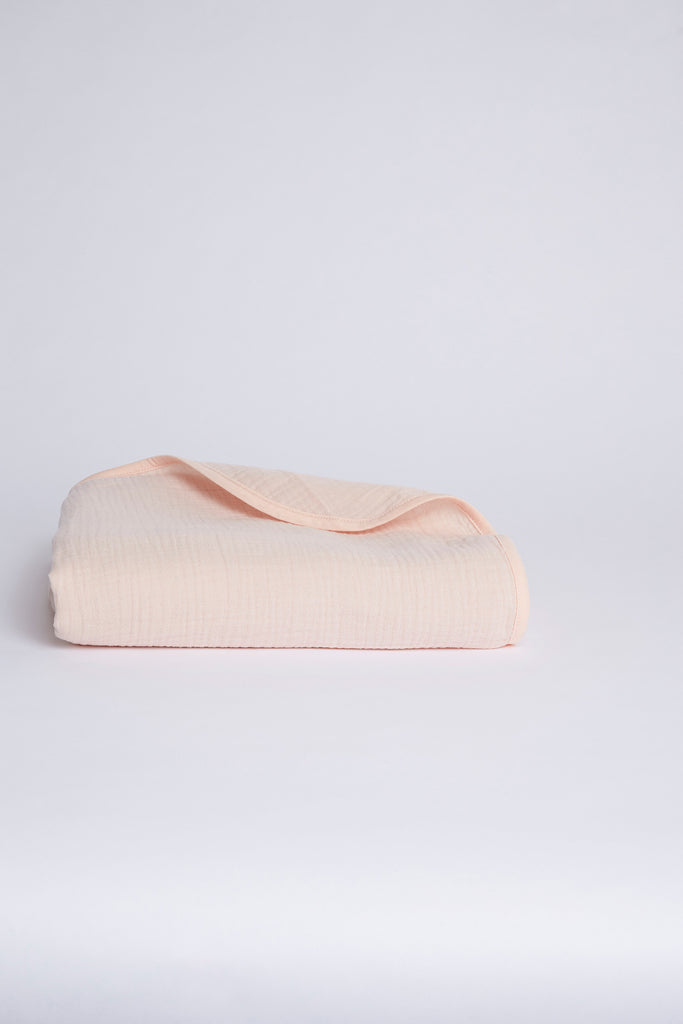 Homebodii Personalised Cotton Baby Blanket  Blush | Homebodii