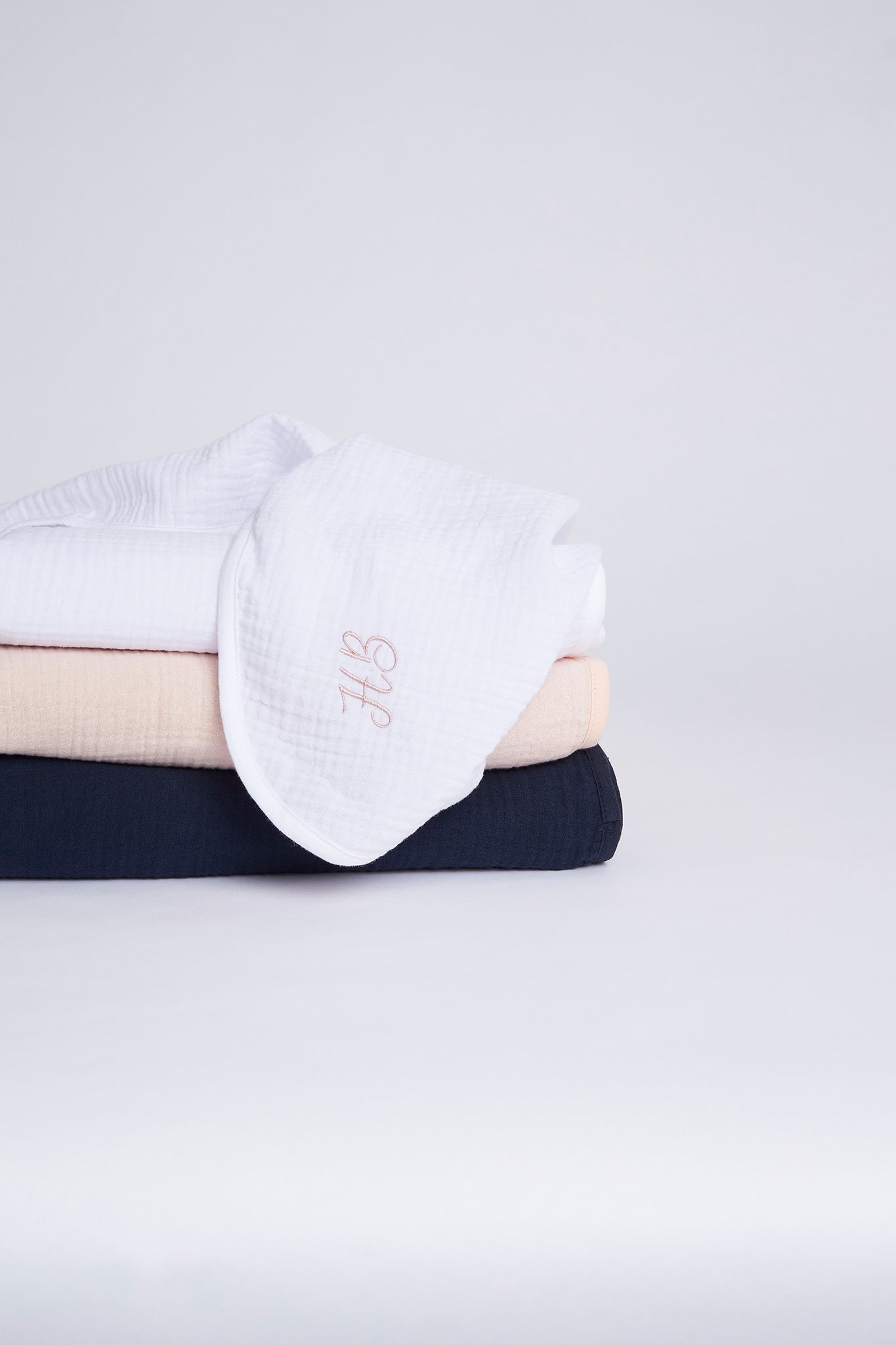 Homebodii Personalised Cotton Baby Blanket  White | Homebodii