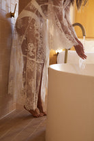 Georgina Long Lace Bridal Robe | Homebodii