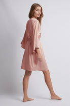 Jasmine Luxury Satin Personalised Robe  Rust | Homebodii