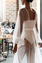 Athena Luxury Beaded Bridal Robe | Homebodii